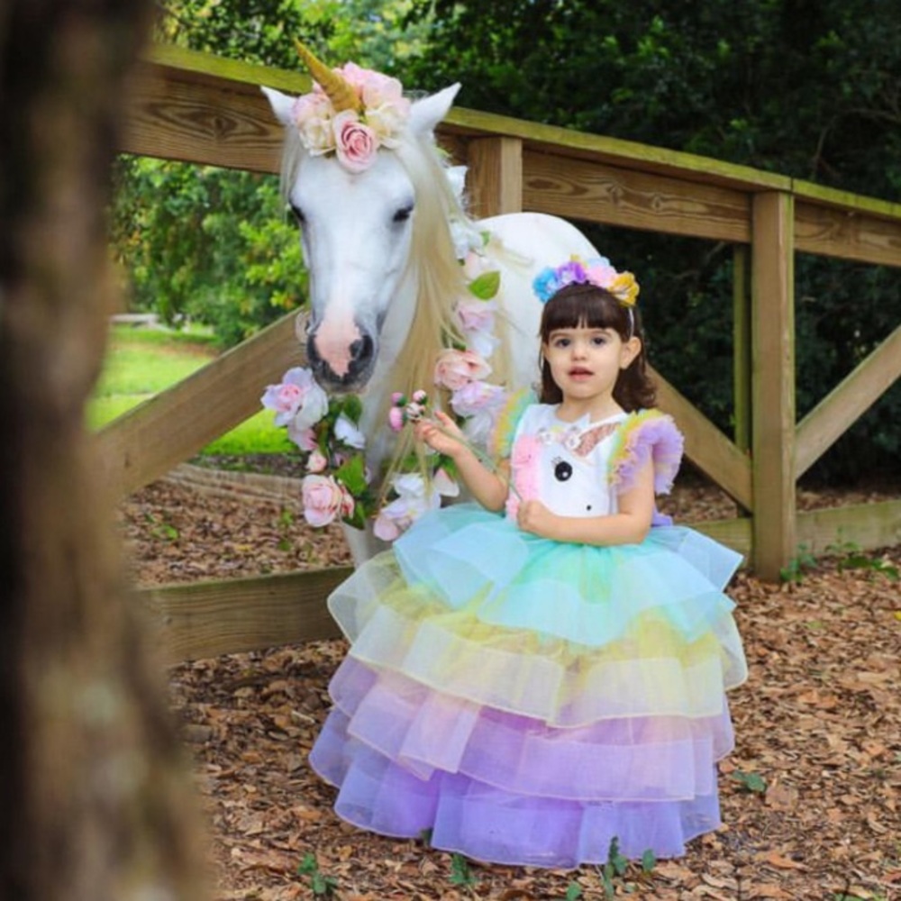 Rainbow Unicorn Kids dress